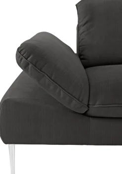 W.SCHILLIG Ecksofa »enjoy&MORE, Designsofa, elegant und bequem, L-Form« mit Sitztiefenverstellung, Füße Chrom glänzend, Breite 310 cm