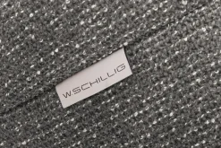 W.SCHILLIG Ecksofa »finn, Designsofa mit tollem Sitzkomfort, bequem, L-Form« German Design Award 2016, Fußgestell Nussbaum natur, Breite 281 cm