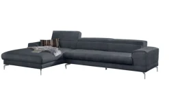 W.SCHILLIG Ecksofa »piedroo, Designsofa mit tollem Sitzkomfort, bequem und elegant, L-Form« Kopfteilverstellung, wahlweise mit Sitztiefenverstellung, Breite 343cm