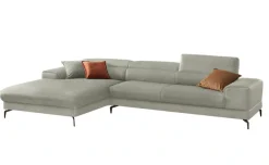 W.SCHILLIG Ecksofa »piedroo, Designsofa mit tollem Sitzkomfort, bequem und elegant, L-Form« Kopfteilverstellung, wahlweise mit Sitztiefenverstellung, Breite 343cm