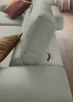 W.SCHILLIG Ecksofa »piedroo, Designsofa mit tollem Sitzkomfort, bequem und elegant, L-Form« Kopfteilverstellung, wahlweise mit Sitztiefenverstellung, Breite 343cm