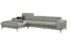 W.SCHILLIG Ecksofa »piedroo, Designsofa mit tollem Sitzkomfort, bequem, L-Form« Kopfteilverstellung, wahlweise mit Sitztiefenverstellung, Breite 343cm