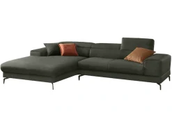 W.SCHILLIG Ecksofa »Piedroo, Designsofa mit tollem Sitzkomfort, elegant und bequem, L-Form« Kopfteilverstellung, wahlweise mit Sitztiefenverstellung, Breite 303cm