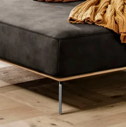 W.SCHILLIG Ecksofa »run, Designsofa, bequem, L-Form« mit elegantem Holzsockel, Füße in Chrom glänzend, Breite 299 cm