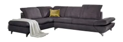 W.SCHILLIG Ecksofa »Taoo, elegant und zeitlos, bequem, L-Form, Breite 296cm« mit Sitziefenverstellung & Kopfteilverstellung