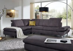 W.SCHILLIG Ecksofa »Taoo, elegant und zeitlos, bequem, L-Form, Breite 296cm« mit Sitziefenverstellung & Kopfteilverstellung