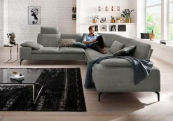 W.SCHILLIG Ecksofa »valentinoo, Designsofa, elegant und bequem, L-Form« mit Sitztiefenverstellung, Breite 318 cm