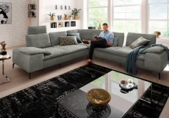 W.SCHILLIG Ecksofa »valentinoo, Designsofa, elegant und bequem, L-Form« mit Sitztiefenverstellung, Breite 318 cm