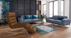 W.SCHILLIG Relaxliege »daily dreams bequem und elegant, B/T 75/170cm« Funktionsliege wahlweise mit Motor, Gestell Chrom, Breite 75 cm