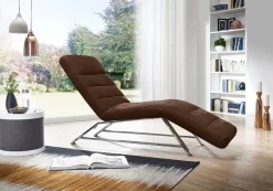 W.SCHILLIG Relaxliege »daily dreams bequem und elegant, B/T 75/170cm« Funktionsliege wahlweise mit Motor, Gestell Chrom, Breite 75 cm