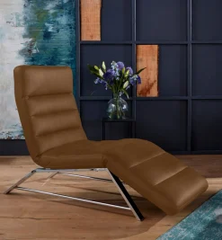 W.SCHILLIG Relaxliege »daily dreams bequem und elegant, B/T 75/170cm« Funktionsliege wahlweise mit Motor, Gestell Chrom, Breite 75 cm