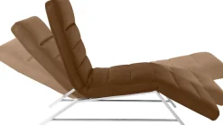 W.SCHILLIG Relaxliege »daily dreams bequem und elegant, B/T 75/170cm« Funktionsliege wahlweise mit Motor, Gestell Chrom, Breite 75 cm