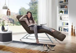 W.SCHILLIG Relaxliege »daily dreams« Funktionsliege wahlweise mit Motor, Gestell matt, Breite 75 cm
