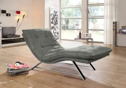 W.SCHILLIG Relaxliege »daily dreams« in Waffelkissen-Optik, wahlweise mit Motor, Kufengestell, in 2 Breiten