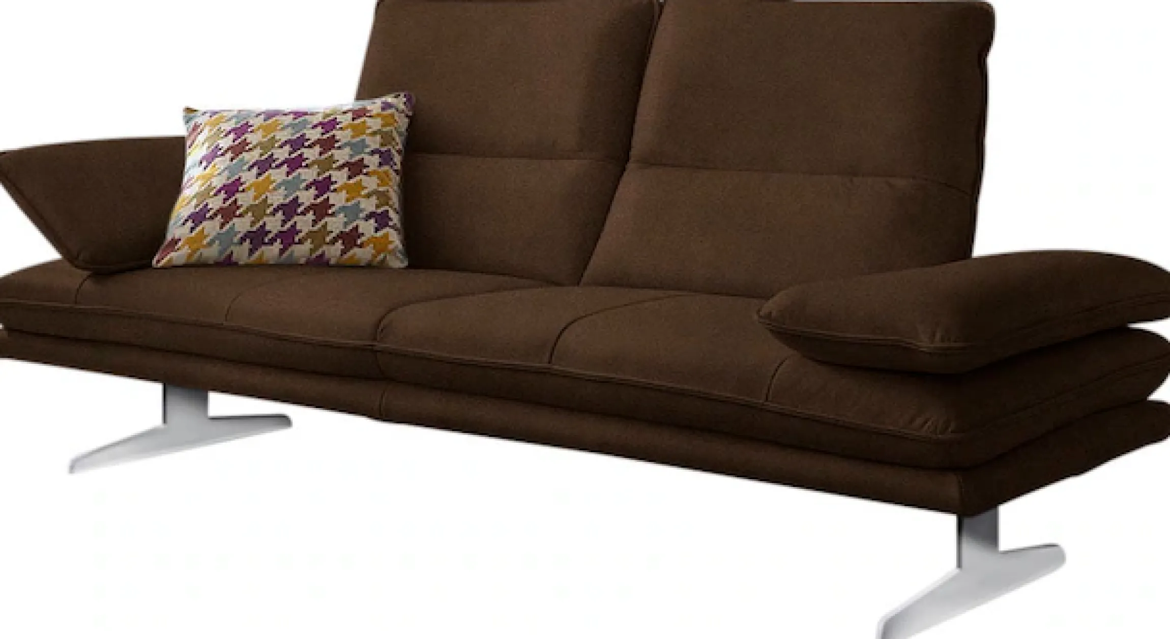 W.SCHILLIG 2,5-Sitzer »broadway Designsofa mit hohem Sitzkomfort« Sitztiefenverstellung, Kopfteil- & Seitenteilverstellung, Breite 236cm