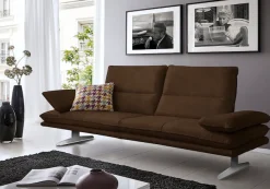W.SCHILLIG 2,5-Sitzer »broadway Designsofa mit hohem Sitzkomfort« Sitztiefenverstellung, Kopfteil- & Seitenteilverstellung, Breite 236cm