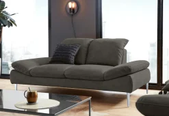 W.SCHILLIG 2-Sitzer »enjoy&MORE« mit Sitztiefenverstellung, Füße silber matt, Breite 202 cm