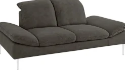 W.SCHILLIG 2-Sitzer »enjoy&MORE« mit Sitztiefenverstellung, Füße silber matt, Breite 202 cm