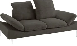 W.SCHILLIG 2-Sitzer »enjoy&MORE« mit Sitztiefenverstellung, Füße silber matt, Breite 202 cm