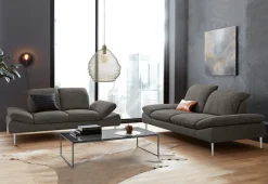 W.SCHILLIG 2-Sitzer »enjoy&MORE« mit Sitztiefenverstellung, Füße silber matt, Breite 202 cm