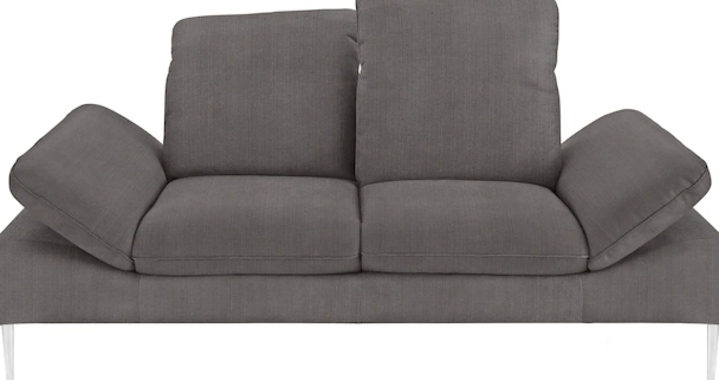 W.SCHILLIG 2,5-Sitzer »enjoy&MORE« mit Sitztiefenverstellung, Füße silber matt, Breite 232 cm