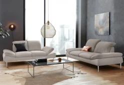 W.SCHILLIG 2-Sitzer »enjoy&MORE« mit Sitztiefenverstellung, Füße Chrom glänzend, Breite 202 cm