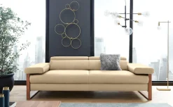 W.SCHILLIG 2,5-Sitzer »finn« German Design Award 2016, Fußgestell Nussbaum natur, Breite 230 cm