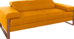 W.SCHILLIG 2-Sitzer »finn wahlw. mit Sitztiefenverstellung & Kopfstützenverstellung, bequem« German Design Award 2016, Fußgestell Nussbaum natur, Breite 210 cm