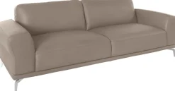 W.SCHILLIG 2,5-Sitzer »montanaa bequem, Federkernunterfederung, elegant & edel« mit Metallfüßen in Chrom glänzend, Breite 232 cm