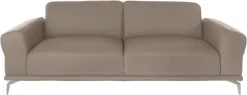 W.SCHILLIG 2,5-Sitzer »montanaa bequem, Federkernunterfederung, elegant & edel« mit Metallfüßen in Chrom glänzend, Breite 232 cm