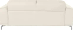 W.SCHILLIG 2-Sitzer »montanaa bequem, Federkernunterfederung, elegant & edel, Breite 192cm« mit Metallfüßen in Chrom glänzend, Breite 192 cm