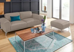 W.SCHILLIG 2,5-Sitzer »montanaa Design Sofa mit erstklassigem Sitzkomfort, Federkern« mit Metallfüßen in Silber matt, Breite 212 cm