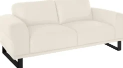 W.SCHILLIG 2-Sitzer »montanaa Designsofa mit erstklassigem Sitzkomfort, Federkern« mit Metallkufen in Schwarz pulverbeschichtet, Breite 192 cm