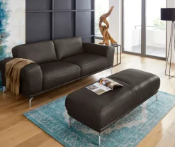W.SCHILLIG 2,5-Sitzer »montanaa Designsofa mit erstklassigem Sitzkomfort, Ferderkern« mit Metallfüßen in Chrom glänzend, Breite 212 cm