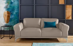W.SCHILLIG 2-Sitzer »montanaa Designsofa, bequem, Breite 192cm, Federkern« mit Metallfüßen in Silber matt, Breite 192 cm