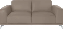 W.SCHILLIG 2-Sitzer »montanaa Designsofa, bequem, Breite 192cm, Federkern« mit Metallfüßen in Silber matt, Breite 192 cm