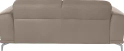 W.SCHILLIG 2-Sitzer »montanaa Designsofa, bequem, Breite 192cm, Federkern« mit Metallfüßen in Silber matt, Breite 192 cm
