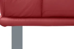 W.SCHILLIG 2-Sitzer »montanaa edel und elegant, bequem, Federkernunterfederung« mit Metallkufen in Silber matt, Breite 192 cm