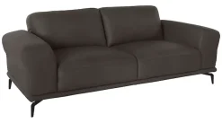 W.SCHILLIG 2,5-Sitzer »montanaa elegant und edel, bequem, Federkernunterfederung« mit Metallfüßen in Schwarz pulverbeschichtet, Breite 212 cm