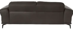 W.SCHILLIG 2,5-Sitzer »montanaa elegant und edel, bequem, Federkernunterfederung« mit Metallfüßen in Schwarz pulverbeschichtet, Breite 212 cm