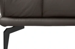 W.SCHILLIG 2,5-Sitzer »montanaa elegant und edel, bequem, Federkernunterfederung« mit Metallfüßen in Schwarz pulverbeschichtet, Breite 212 cm