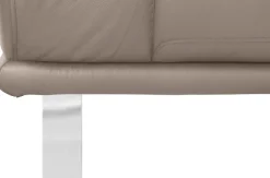 W.SCHILLIG 2-Sitzer »montanaa elegant und edel, bequem, Federkernunterfederung« mit Metallkufen in Chrom glänzend, Breite 192 cm