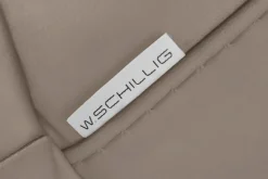 W.SCHILLIG 2-Sitzer »montanaa elegant und edel, bequem, Federkernunterfederung« mit Metallkufen in Chrom glänzend, Breite 192 cm