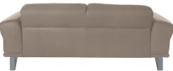 W.SCHILLIG 2,5-Sitzer »montanaa elegant & edel, bequem, Federkernunterfederung« mit Metallkufen in Silber matt, Breite 212 cm