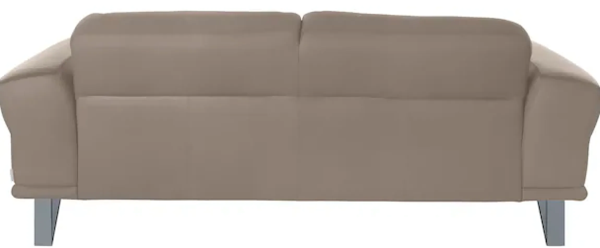 W.SCHILLIG 2,5-Sitzer »montanaa elegant & edel, bequem, Federkernunterfederung« mit Metallkufen in Silber matt, Breite 212 cm