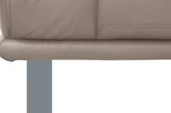 W.SCHILLIG 2,5-Sitzer »montanaa elegant & edel, bequem, Federkernunterfederung« mit Metallkufen in Silber matt, Breite 212 cm