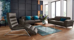 W.SCHILLIG 2,5-Sitzer »montanaa« mit Metallfüßen in Bronze pulverbeschichtet, Breite 232 cm