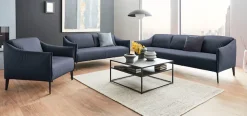 W.SCHILLIG 2,5-Sitzer »sally Designsofa, Loungesofa, bequem, schmale Armlehnen, Breite 174cm« mit Metall-Winkelfüßen in Schwarz pulverbeschichtet, Breite 174 cm