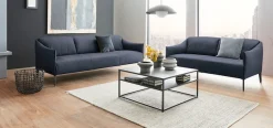 W.SCHILLIG 2,5-Sitzer »sally Designsofa, Loungesofa, bequem, schmale Armlehnen, Breite 174cm« mit Metall-Winkelfüßen in Schwarz pulverbeschichtet, Breite 174 cm