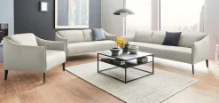 W.SCHILLIG 2,5-Sitzer »sally Design-Sofa, Loungesofa, bequem, schmale Armlehnen, Breite 194cm« mit Metall-Winkelfüßen in Schwarz pulverbeschichtet, Breite 194 cm